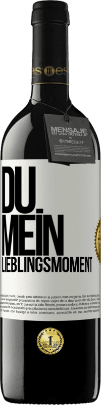 39,95 € Kostenloser Versand | Rotwein RED Ausgabe MBE Reserve Du. Mein Lieblingsmoment Weißes Etikett. Anpassbares Etikett Reserve 12 Monate Ernte 2014 Tempranillo