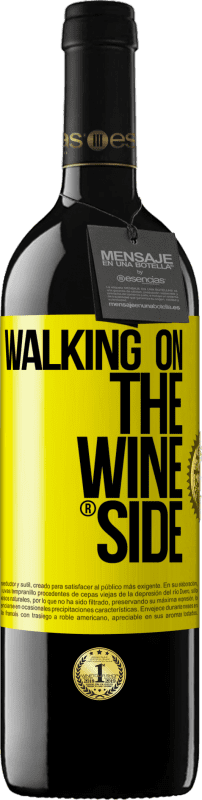 39,95 € Spedizione Gratuita | Vino rosso Edizione RED MBE Riserva Walking on the Wine Side® Etichetta Gialla. Etichetta personalizzabile Riserva 12 Mesi Raccogliere 2016 Tempranillo
