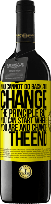 39,95 € Free Shipping | Red Wine RED Edition MBE Reserve You cannot go back and change the principle. But you can start where you are and change the end Yellow Label. Customizable label Reserve 12 Months Harvest 2016 Tempranillo