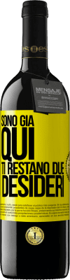 39,95 € Spedizione Gratuita | Vino rosso Edizione RED MBE Riserva Sono già qui. Ti restano due desideri Etichetta Gialla. Etichetta personalizzabile Riserva 12 Mesi Raccogliere 2014 Tempranillo