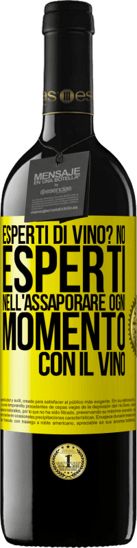 39,95 € Spedizione Gratuita | Vino rosso Edizione RED MBE Riserva esperti di vino? No, esperti nell'assaporare ogni momento, con il vino Etichetta Gialla. Etichetta personalizzabile Riserva 12 Mesi Raccogliere 2015 Tempranillo