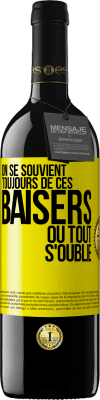 39,95 € Envoi gratuit | Vin rouge Édition RED MBE Réserve On se souvient toujours de ces baisers où tout s'oublie Étiquette Jaune. Étiquette personnalisable Réserve 12 Mois Récolte 2016 Tempranillo