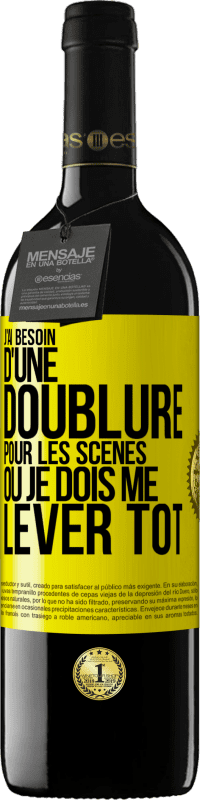 39,95 € Envoi gratuit | Vin rouge Édition RED MBE Réserve J'ai besoin d'une doublure pour les scènes où je dois me lever tôt Étiquette Jaune. Étiquette personnalisable Réserve 12 Mois Récolte 2015 Tempranillo