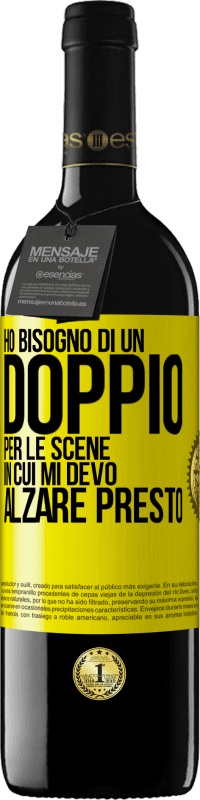 39,95 € Spedizione Gratuita | Vino rosso Edizione RED MBE Riserva Ho bisogno di un doppio per le scene in cui mi devo alzare presto Etichetta Gialla. Etichetta personalizzabile Riserva 12 Mesi Raccogliere 2015 Tempranillo