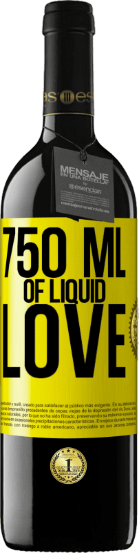39,95 € 免费送货 | 红酒 RED版 MBE 预订 750毫升液体之爱 黄色标签. 可自定义的标签 预订 12 个月 收成 2014 Tempranillo