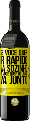 39,95 € Envio grátis | Vinho tinto Edição RED MBE Reserva Se você quer ir rápido, vá sozinho. Se você quer ir longe, vá junto Etiqueta Amarela. Etiqueta personalizável Reserva 12 Meses Colheita 2016 Tempranillo