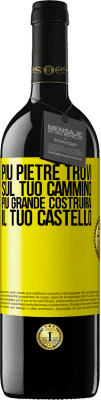 39,95 € Spedizione Gratuita | Vino rosso Edizione RED MBE Riserva Più pietre trovi sul tuo cammino, più grande costruirai il tuo castello Etichetta Gialla. Etichetta personalizzabile Riserva 12 Mesi Raccogliere 2014 Tempranillo