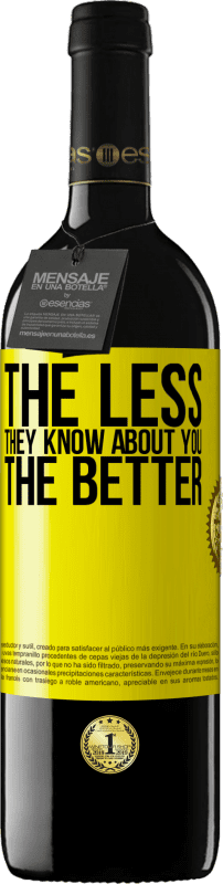39,95 € 送料無料 | 赤ワイン REDエディション MBE 予約する 彼らがあなたについて知っているほど、良い 黄色のラベル. カスタマイズ可能なラベル 予約する 12 月 収穫 2016 Tempranillo