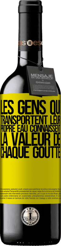 39,95 € Envoi gratuit | Vin rouge Édition RED MBE Réserve Les gens qui transportent leur propre eau connaissent la valeur de chaque goutte Étiquette Jaune. Étiquette personnalisable Réserve 12 Mois Récolte 2015 Tempranillo