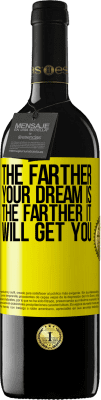 39,95 € 送料無料 | 赤ワイン REDエディション MBE 予約する あなたの夢が遠くなればなるほど、それはあなたをより遠くへと導くでしょう 黄色のラベル. カスタマイズ可能なラベル 予約する 12 月 収穫 2016 Tempranillo
