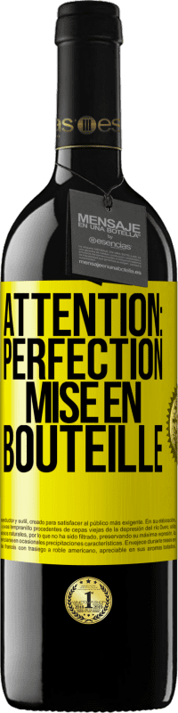 39,95 € Envoi gratuit | Vin rouge Édition RED MBE Réserve Attention: perfection mise en bouteille Étiquette Jaune. Étiquette personnalisable Réserve 12 Mois Récolte 2015 Tempranillo