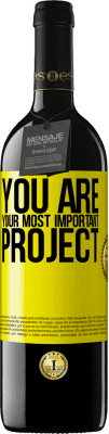 39,95 € Free Shipping | Red Wine RED Edition MBE Reserve You are your most important project Yellow Label. Customizable label Reserve 12 Months Harvest 2016 Tempranillo