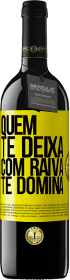 39,95 € Envio grátis | Vinho tinto Edição RED MBE Reserva Quem te deixa com raiva te domina Etiqueta Amarela. Etiqueta personalizável Reserva 12 Meses Colheita 2014 Tempranillo