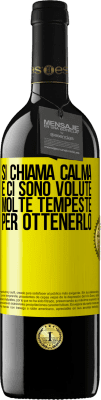 39,95 € Spedizione Gratuita | Vino rosso Edizione RED MBE Riserva Si chiama calma, e ci sono volute molte tempeste per ottenerlo Etichetta Gialla. Etichetta personalizzabile Riserva 12 Mesi Raccogliere 2015 Tempranillo