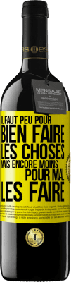 39,95 € Envoi gratuit | Vin rouge Édition RED MBE Réserve Il faut peu pour bien faire les choses mais encore moins pour mal les faire Étiquette Jaune. Étiquette personnalisable Réserve 12 Mois Récolte 2014 Tempranillo