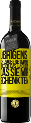 39,95 € Kostenloser Versand | Rotwein RED Ausgabe MBE Reserve Übrigens, ich zaubere immer wieder das Lächeln, das Sie mir schenkten Gelbes Etikett. Anpassbares Etikett Reserve 12 Monate Ernte 2015 Tempranillo