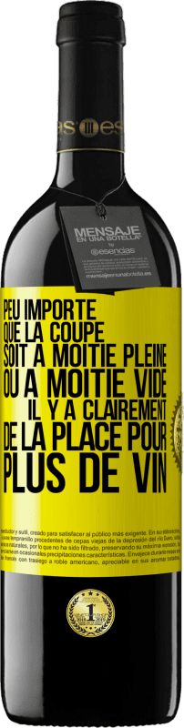 39,95 € Envoi gratuit | Vin rouge Édition RED MBE Réserve Peu importe que la coupe soit à moitié pleine ou à moitié vide. Il y a clairement de la place pour plus de vin Étiquette Jaune. Étiquette personnalisable Réserve 12 Mois Récolte 2016 Tempranillo