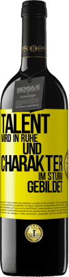 39,95 € Kostenloser Versand | Rotwein RED Ausgabe MBE Reserve Talent wird in Ruhe und Charakter im Sturm gebildet Gelbes Etikett. Anpassbares Etikett Reserve 12 Monate Ernte 2015 Tempranillo