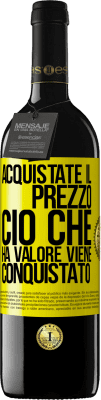 39,95 € Spedizione Gratuita | Vino rosso Edizione RED MBE Riserva Acquistate il prezzo. Ciò che ha valore viene conquistato Etichetta Gialla. Etichetta personalizzabile Riserva 12 Mesi Raccogliere 2016 Tempranillo