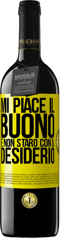 39,95 € Spedizione Gratuita | Vino rosso Edizione RED MBE Riserva Mi piace il buono e non starò con il desiderio Etichetta Gialla. Etichetta personalizzabile Riserva 12 Mesi Raccogliere 2016 Tempranillo