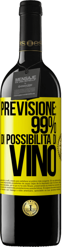 39,95 € Spedizione Gratuita | Vino rosso Edizione RED MBE Riserva Previsione: 99% di possibilità di vino Etichetta Gialla. Etichetta personalizzabile Riserva 12 Mesi Raccogliere 2015 Tempranillo