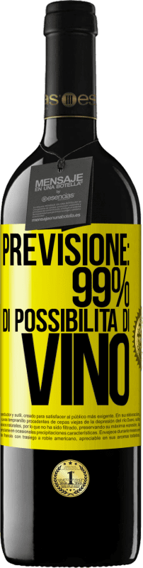 39,95 € Spedizione Gratuita | Vino rosso Edizione RED MBE Riserva Previsione: 99% di possibilità di vino Etichetta Gialla. Etichetta personalizzabile Riserva 12 Mesi Raccogliere 2016 Tempranillo