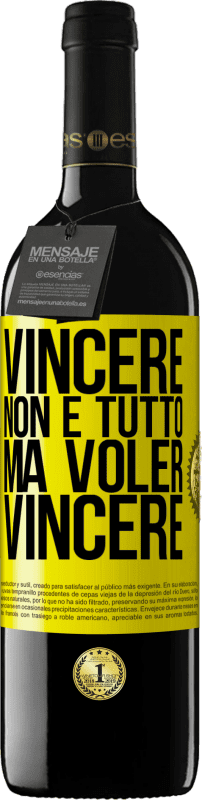 39,95 € Spedizione Gratuita | Vino rosso Edizione RED MBE Riserva Vincere non è tutto, ma voler vincere Etichetta Gialla. Etichetta personalizzabile Riserva 12 Mesi Raccogliere 2015 Tempranillo