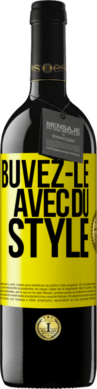 39,95 € Envoi gratuit | Vin rouge Édition RED MBE Réserve Buvez-le avec du style Étiquette Jaune. Étiquette personnalisable Réserve 12 Mois Récolte 2016 Tempranillo