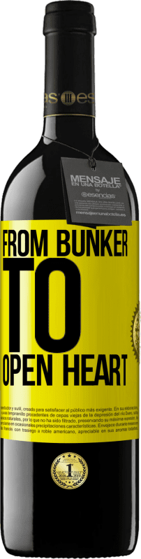 39,95 € 送料無料 | 赤ワイン REDエディション MBE 予約する バンカーから心を開く 黄色のラベル. カスタマイズ可能なラベル 予約する 12 月 収穫 2016 Tempranillo