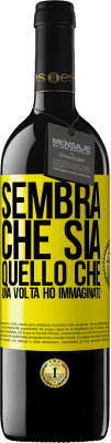 39,95 € Spedizione Gratuita | Vino rosso Edizione RED MBE Riserva Sembra che sia quello che una volta ho immaginato Etichetta Gialla. Etichetta personalizzabile Riserva 12 Mesi Raccogliere 2016 Tempranillo