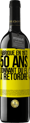 39,95 € Envoi gratuit | Vin rouge Édition RED MBE Réserve Fabriqué en 1973, 50 ans donnant du fil à retordre Étiquette Jaune. Étiquette personnalisable Réserve 12 Mois Récolte 2014 Tempranillo