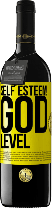 39,95 € Free Shipping | Red Wine RED Edition MBE Reserve Self esteem! God level Yellow Label. Customizable label Reserve 12 Months Harvest 2016 Tempranillo