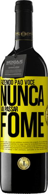 39,95 € Envio grátis | Vinho tinto Edição RED MBE Reserva Fazendo pão você nunca vai passar fome Etiqueta Amarela. Etiqueta personalizável Reserva 12 Meses Colheita 2015 Tempranillo