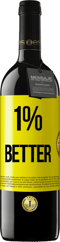 39,95 € Kostenloser Versand | Rotwein RED Ausgabe MBE Reserve 1% Better Gelbes Etikett. Anpassbares Etikett Reserve 12 Monate Ernte 2016 Tempranillo