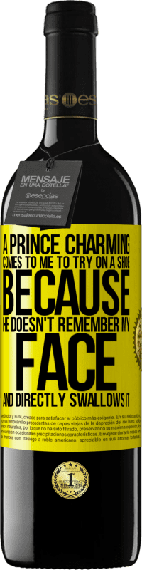 39,95 € Free Shipping | Red Wine RED Edition MBE Reserve A prince charming comes to me to try on a shoe because he doesn't remember my face and directly swallows it Yellow Label. Customizable label Reserve 12 Months Harvest 2014 Tempranillo