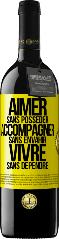 39,95 € Envoi gratuit | Vin rouge Édition RED MBE Réserve Aimer sans posséder, accompagner sans envahir, vivre sans dépendre Étiquette Jaune. Étiquette personnalisable Réserve 12 Mois Récolte 2016 Tempranillo