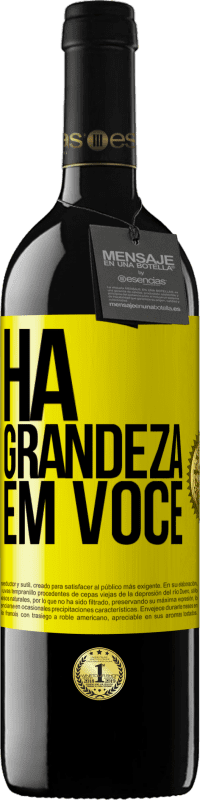 39,95 € Envio grátis | Vinho tinto Edição RED MBE Reserva Há grandeza em você Etiqueta Amarela. Etiqueta personalizável Reserva 12 Meses Colheita 2016 Tempranillo