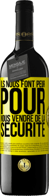39,95 € Envoi gratuit | Vin rouge Édition RED MBE Réserve Ils nous font peur pour nous vendre de la sécurité Étiquette Jaune. Étiquette personnalisable Réserve 12 Mois Récolte 2016 Tempranillo