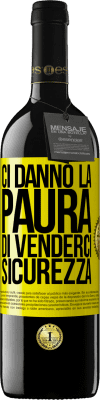 39,95 € Spedizione Gratuita | Vino rosso Edizione RED MBE Riserva Ci danno la paura di venderci sicurezza Etichetta Gialla. Etichetta personalizzabile Riserva 12 Mesi Raccogliere 2015 Tempranillo