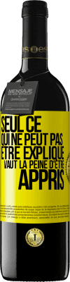 39,95 € Envoi gratuit | Vin rouge Édition RED MBE Réserve Seul ce qui ne peut pas être expliqué vaut la peine d'être appris Étiquette Jaune. Étiquette personnalisable Réserve 12 Mois Récolte 2014 Tempranillo