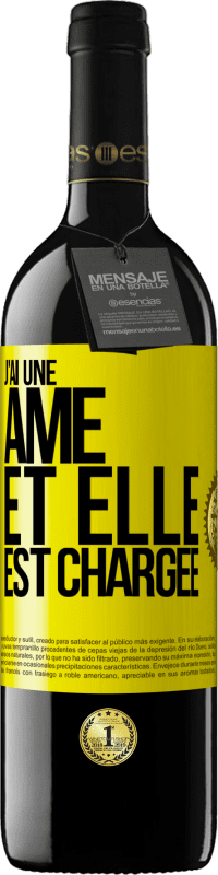 39,95 € Envoi gratuit | Vin rouge Édition RED MBE Réserve J'ai une âme et elle est chargée Étiquette Jaune. Étiquette personnalisable Réserve 12 Mois Récolte 2016 Tempranillo