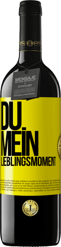 39,95 € Kostenloser Versand | Rotwein RED Ausgabe MBE Reserve Du. Mein Lieblingsmoment Gelbes Etikett. Anpassbares Etikett Reserve 12 Monate Ernte 2016 Tempranillo