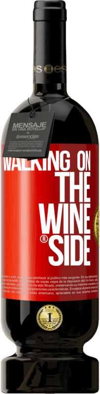 49,95 € Spedizione Gratuita | Vino rosso Edizione Premium MBS® Riserva Walking on the Wine Side® Etichetta Rossa. Etichetta personalizzabile Riserva 12 Mesi Raccogliere 2014 Tempranillo