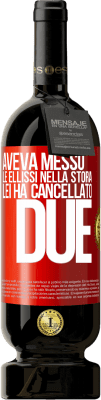 49,95 € Spedizione Gratuita | Vino rosso Edizione Premium MBS® Riserva aveva messo le ellissi nella storia, lei ha cancellato due Etichetta Rossa. Etichetta personalizzabile Riserva 12 Mesi Raccogliere 2016 Tempranillo