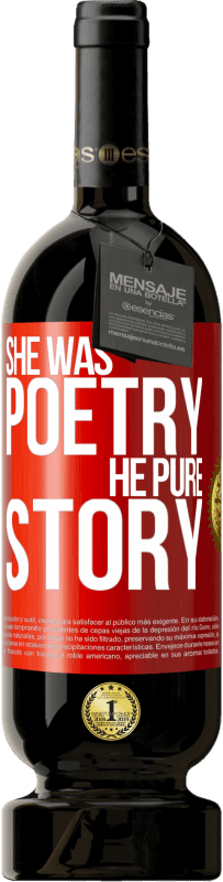 49,95 € 送料無料 | 赤ワイン プレミアム版 MBS® 予約する 彼女は詩だった、彼の純粋な物語 赤いタグ. カスタマイズ可能なラベル 予約する 12 月 収穫 2014 Tempranillo