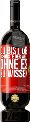 49,95 € Kostenloser Versand | Rotwein Premium Ausgabe MBS® Reserve Du bist die Schönste der Welt, ohne es zu wissen Rote Markierung. Anpassbares Etikett Reserve 12 Monate Ernte 2014 Tempranillo