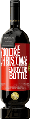 49,95 € Бесплатная доставка | Красное вино Premium Edition MBS® Бронировать Я не знаю, любишь ли ты Рождество, но знаю, что ты любишь вино. Наслаждайтесь этой бутылкой! Красная метка. Настраиваемая этикетка Бронировать 12 Месяцы Урожай 2014 Tempranillo