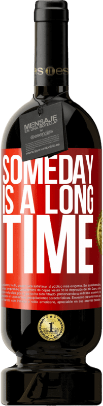 49,95 € 送料無料 | 赤ワイン プレミアム版 MBS® 予約する いつかは長い 赤いタグ. カスタマイズ可能なラベル 予約する 12 月 収穫 2016 Tempranillo