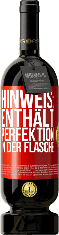 49,95 € Kostenloser Versand | Rotwein Premium Ausgabe MBS® Reserve Hinweis: Enthält Perfektion in der Flasche Rote Markierung. Anpassbares Etikett Reserve 12 Monate Ernte 2015 Tempranillo