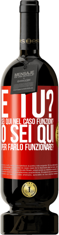 49,95 € Spedizione Gratuita | Vino rosso Edizione Premium MBS® Riserva e tu? Sei qui nel caso funzioni, o sei qui per farlo funzionare? Etichetta Rossa. Etichetta personalizzabile Riserva 12 Mesi Raccogliere 2015 Tempranillo